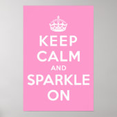 Ruhe und Sparkle auf behalten Poster (Vorne)