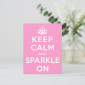 Ruhe und Sparkle auf behalten Postkarte (Stehend Vorderseite)