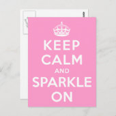 Ruhe und Sparkle auf behalten Postkarte (Vorne/Hinten)