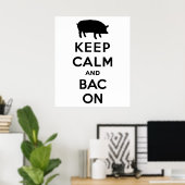 Ruhe und Speck behalten Poster (Heimbüro)