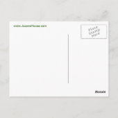 Ruhe und Spiel auf der grünen Postkarte behalten (Rückseite)