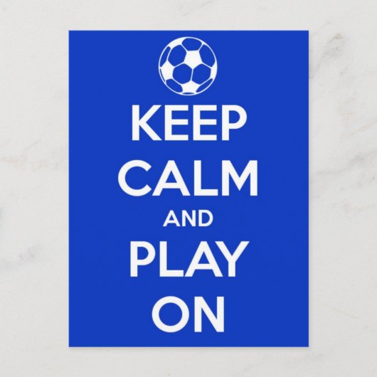 Ruhe und Spiel auf der Postkarte behalten (Vorderseite)