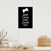 Ruhe und Spiel auf Poster behalten (Küche)