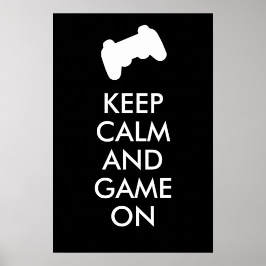 Ruhe und Spiel auf Poster behalten (Vorne)