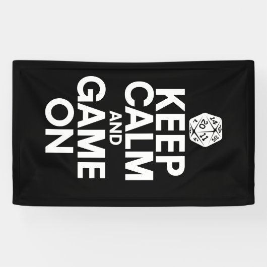 Ruhe und Spiel behalten Banner (Horizontal)