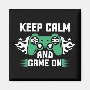 Ruhe und Spiel behalten Magnet