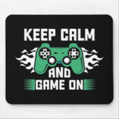 Ruhe und Spiel behalten Mousepad (Vorne)