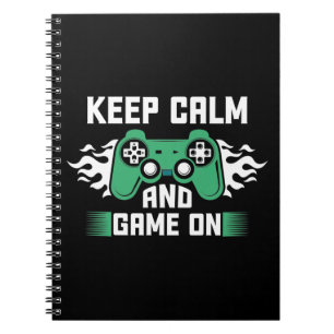 Ruhe und Spiel behalten Notizblock