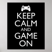 Ruhe und Spiel behalten Poster (Vorne)