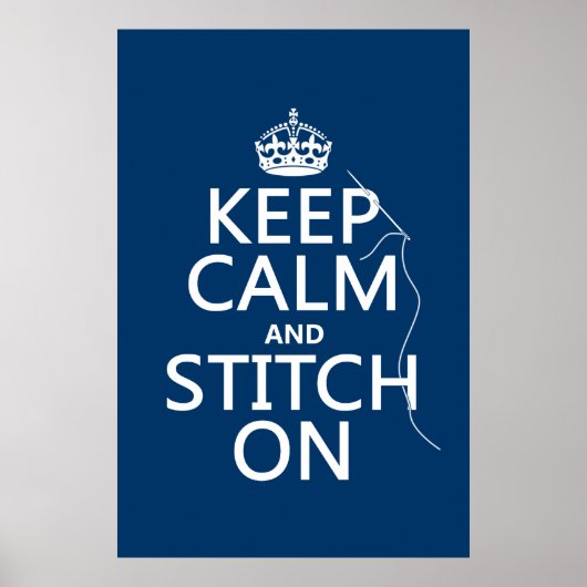 Ruhe und Stich behalten (alle Farben) Poster (Vorne)