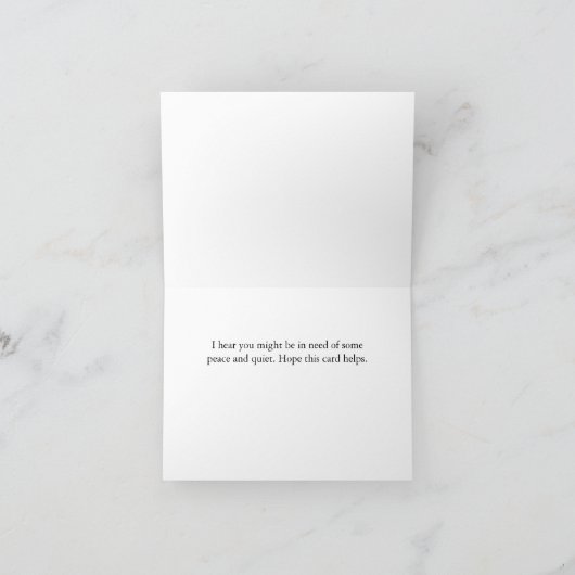 Ruhe und Stille Karte (Innenseite)