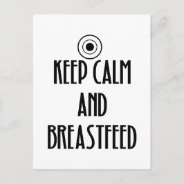 Ruhe und Stillen behalten Postkarte