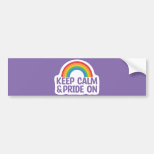 Ruhe und Stolz behalten   Gay Pride Monat Autoaufkleber