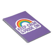 Ruhe und Stolz behalten | Gay Pride Monat Notizblock (Rechte Seite)