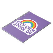 Ruhe und Stolz behalten | Gay Pride Monat Notizblock (Linke Seite)