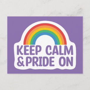 Ruhe und Stolz behalten Gay Pride Monat Postkarte