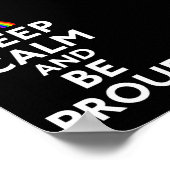 Ruhe und Stolz behalten Poster (Ecke)