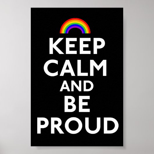 Ruhe und Stolz behalten Poster (Vorne)