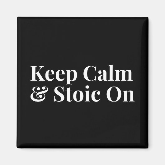 Ruhe und Stoß behalten Magnet (Vorne)