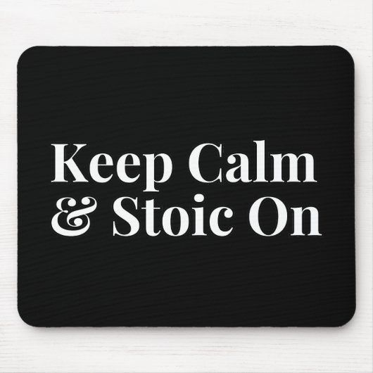 Ruhe und Stoß behalten Mousepad (Vorne)