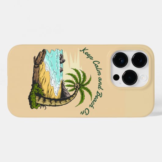 Ruhe und Strand behalten Case-Mate iPhone Hülle (Rückseite (Horizontal))