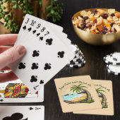 Ruhe und Strand behalten Spielkarten (In Situ)