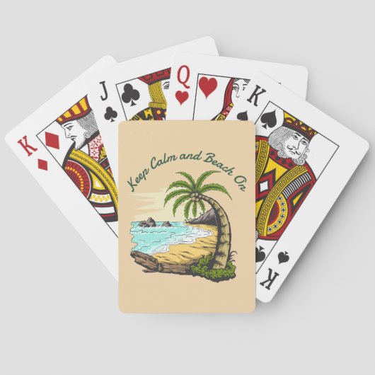 Ruhe und Strand behalten Spielkarten (Rückseite)