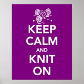 Ruhe und Strick auf Plakat behalten (Vorne)