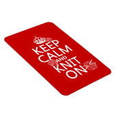 Ruhe und Strick behalten - alle Farben Magnet (Rechte Seite)