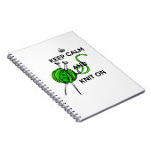 Ruhe und Strick Behalten auf Notizblock (Rechte Seite)