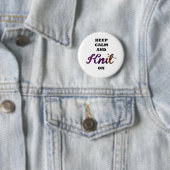 Ruhe und Strick behalten Button (Beispiel)