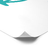 Ruhe und Strick behalten Poster (Ecke)