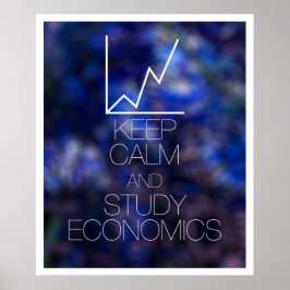 Ruhe und Studienökonomie behalten Poster