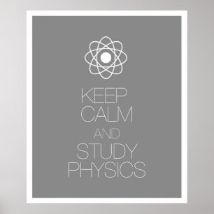 Ruhe und Studienphysik behalten Poster