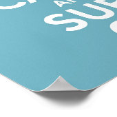 Ruhe und Surfen auf Druck / Poster behalten (Ecke)