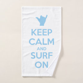 Ruhe und Surfen behalten Badhandtuch Set