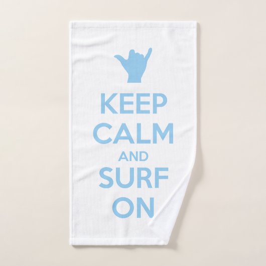Ruhe und Surfen behalten Badhandtuch Set (Handtuch)