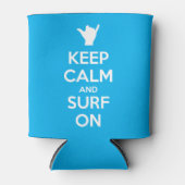 Ruhe und Surfen behalten Dosenkühler (Vorderseite)