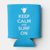 Ruhe und Surfen behalten Dosenkühler (Rückseite)