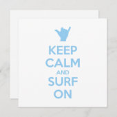 Ruhe und Surfen behalten Einladung (Vorne/Hinten)