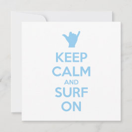 Ruhe und Surfen behalten Einladung