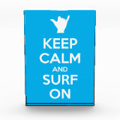 Ruhe und Surfen behalten Fotoblock (Vorderseite)
