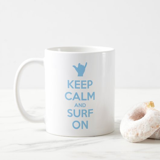 Ruhe und Surfen behalten Kaffeetasse (Mit Donut)