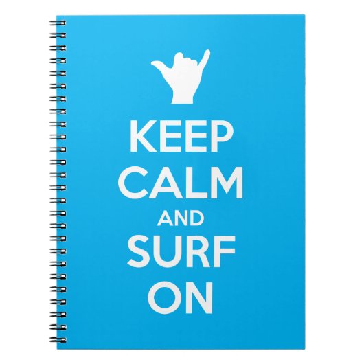 Ruhe und Surfen behalten Notizblock (Vorderseite)