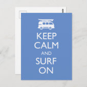 Ruhe und Surfen behalten Postkarte (Vorne/Hinten)