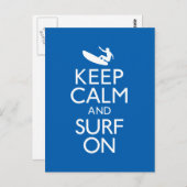 Ruhe und Surfen behalten Postkarte (Vorne/Hinten)