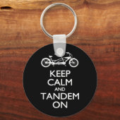 Ruhe und Tandem behalten Schlüsselanhänger (Vorderseite)