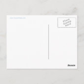 Ruhe und Tanz auf Blue Postcard behalten Postkarte (Rückseite)