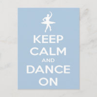 Ruhe und Tanz auf Blue Postcard behalten