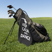 Ruhe und Tanz behalten Golfhandtuch (Gras)